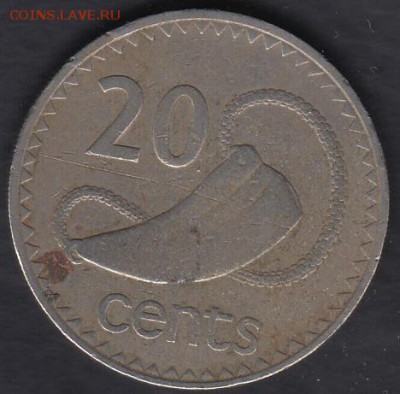 Фиджи 20 центов 1969 до 16.10.2014 22-00 - Фиджи 20 центов 1969 а
