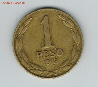 Чили 1 песо 1978 до 17.10.2014   22-00 - 1 19