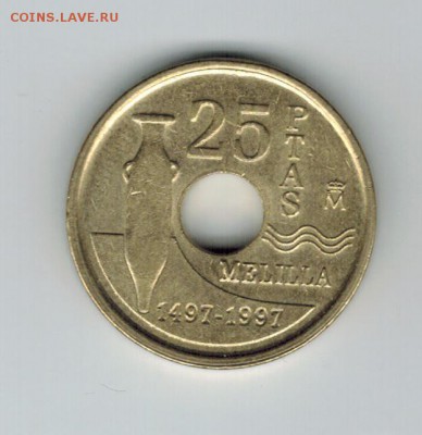 Испания 25 песет 1997 до 17.10.2014   22-00 - 1 12
