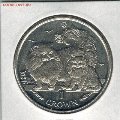 Остров Мэн 1 крона 2009 до 18.10.2014   22-00 - 1 3