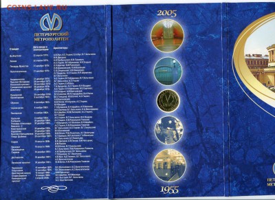 Набор жетонов Петербургскому Метрополитену 50 лет, 2005 год - img215