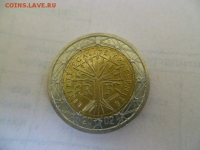 монеты евро ,1 евро 2000,2002 года 2 шт,2 евро 2002 1 шт - P1050211.JPG