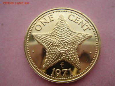 Багамы: Ag-925 2 доллара 1971 PROOF до 16.10.14 22-00 - Багамы 1 цент 1971-1.JPG