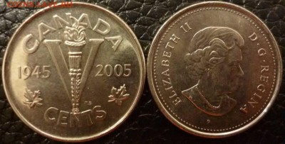 ДК Продам монеты, жетоны, альбомы за ЛВ Недорого пополняемая - Канада 5 центов 60 лет Победы