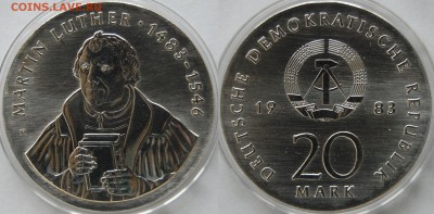 20 DM 1983 г., ГДР, MARTIN LUTHER, оценка - DSC_2045.JPG