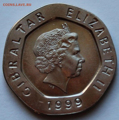 Гибралтар 20 пенсов 1999 - 7