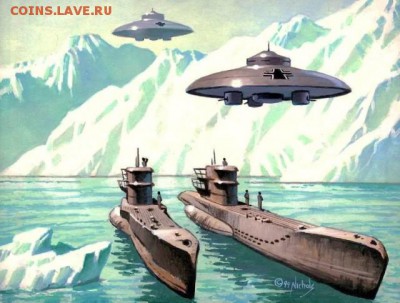 Конспирологические и эзотерические представления о «Новой Швабии»Конспирологические версии утверждают, что экспедиция Ричера создала в Антарктике засекреченную военную базу 211 «Новый Берлин», и именно там экипаж подводной лодки U-530 при участии нацистского Общества Врил спрятал оккультные «реликвии Третьего рейха», в том числе и Святой Грааль, а после Второй мировой войны там был основан Четвёртый рейх. Согласно некоторым данным, в 1943 году нацистский адмирал, командующий подводным флотом Рейха Карл Дёниц заявил: «Немецкие подводники впишут себя в историю хотя бы тем, что в другой части земного шара, в Шангри-Ла, создали величайшую и неприступную крепость». Есть утверждения, что в 1945 году Великобритания проводила операцию «Табернал» по расследованию неудачно начавшей работу и воссозданной позже первой британской антарктической базы Модхейм и по поиску и уничтожению нацистской базы. - ScreenHunter_1248-Feb.-24-12.55-640x485