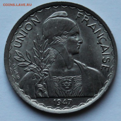Французский Индокитай 1 пиастр 1947. - 3