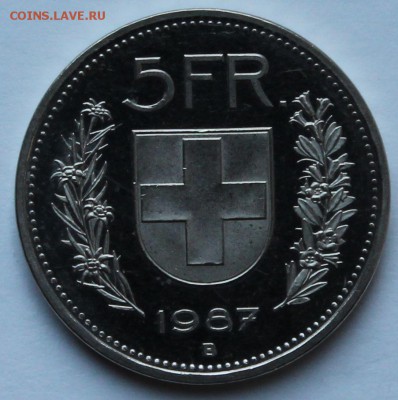 Швейцария 5 франков 1987. - 1