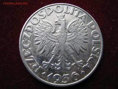 ПОЛЬША 5 злотых 1936 ПАРУСНИК. Оценка. - Изображение 370