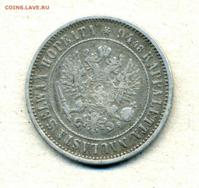 Монеты Русской, буржуазной, современной Финляндии 1865 -2001 - 1 м.1874.а