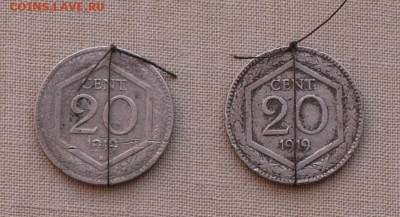 20 чентезими 1919 перевёртыш - ita11