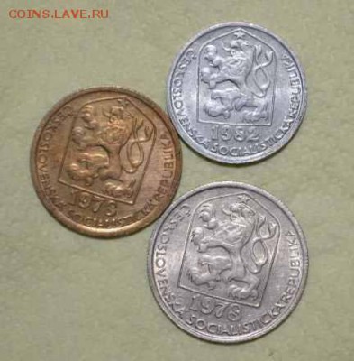 10, 20, 50 геллеров, Чехословакия. с рубля. до 21.10 - 22,00 - 10, 20, 50 геллеров, Чехословакия1.JPG