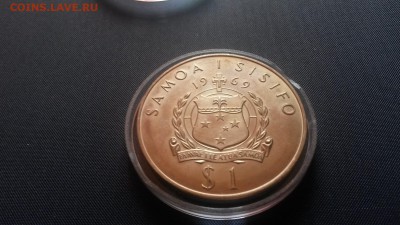 Самоа 1 тала 1969г. Стивенсон тираж 25000 в капсуле - 20141012_130032