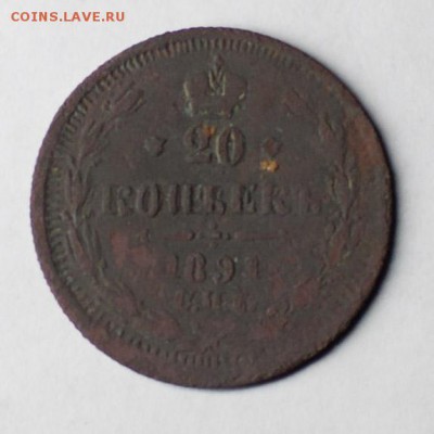 20 копеек 1891 Подделка или нет? - DSC05536