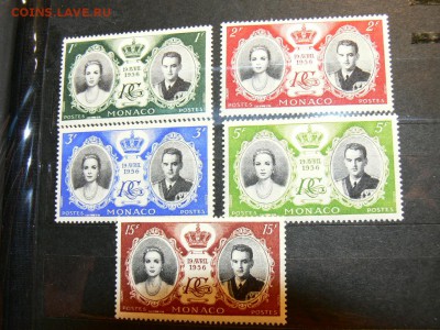 Полная серия марок СВАДЬБА Грейс Келли МОНАКО - P1970886.JPG