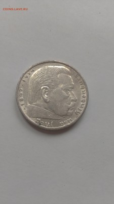 Германия 5 марок 1936 год Гинденбург до 23.10 - IMAG1333