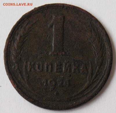 Две 1-копеечные монеты 1924 года. - 6277093
