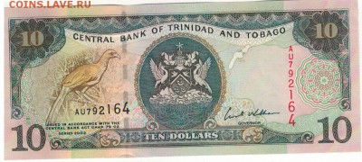 Тринидад и Тобаго 10$ 2002 до 27.10.14 в 22.00мск (9328) - 1-тит10а
