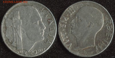 Италия 20 чентезимо 1943 до 22:00мск 24.10.14 - Италия 20 чентезимо 1943
