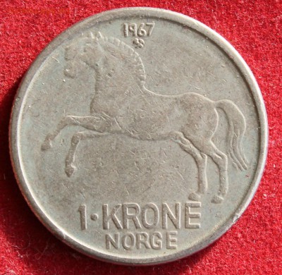 С 1 РУБЛЯ НОРВЕГИЯ 1 крона 1967г.ЛОШАДКА  до 28.10.14г в 22 - IMG_1975.JPG