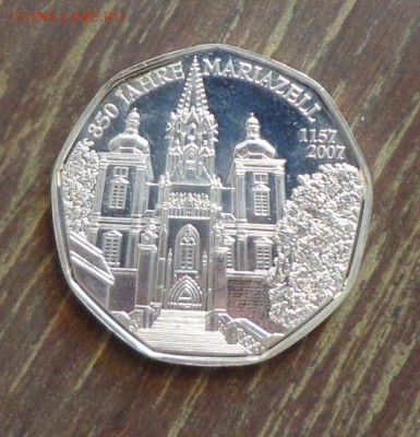 АВСТРИЯ - 5 евро МАРИАЦЕЛЛЬ, до 28.10, 22.00 - Австрия 5 евро 850 лет Мариацелль