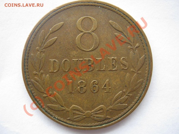 Гернси 8 дублей 1863. 4 дубля 1914.Цена? - Изображение 3803