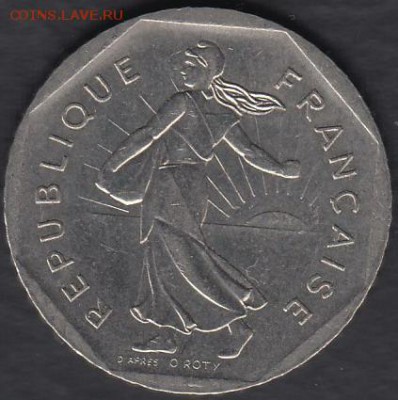 Франция 2 франка 1979 до 24.10.2014 22-00 - Франция 2 франка 1979 р
