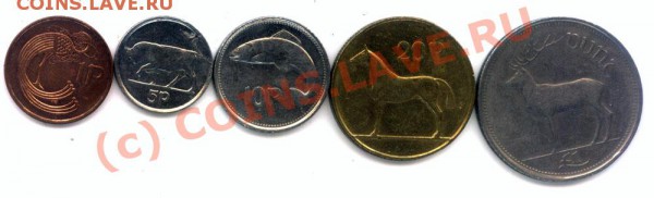 L5 Набор Ирландия животные  до 1996г. 5 шт,  до 28.04 в22.00 - L5 Ireland -1