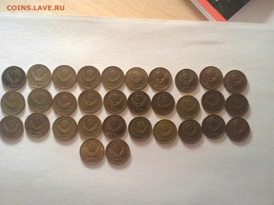 2) Полный набор 1 коп. 1961-1991 л,м. до 23.10.14 в 22:00 - P_20141023_002042