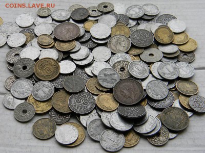 СТАРИННЫЕ МОНЕТЫ  ЕВРОПЫ до 1950 года на вес от 1 кг - DSCN0900.JPG