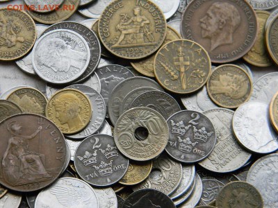 СТАРИННЫЕ МОНЕТЫ  ЕВРОПЫ до 1950 года на вес от 1 кг - DSCN0888.JPG