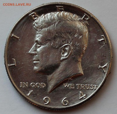 США 50 центов 1964. Серебро. - 3