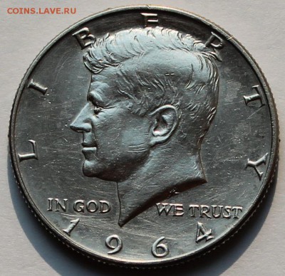 США 50 центов 1964. Серебро. - 2