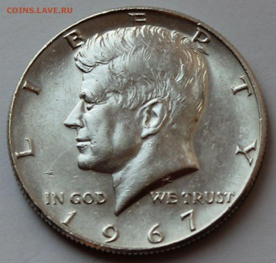 США 50 центов 1967. Серебро. - 4