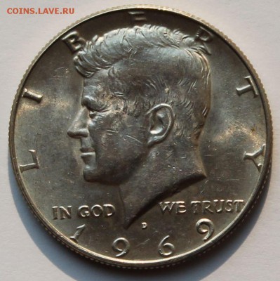 США 50 центов 1969. Серебро. - 1