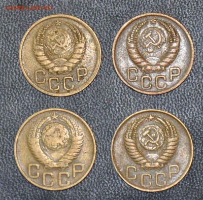 3 копейки 1940 1946 1948 1949 г.г. до 25.10.2014 в 22-00 - 3¬ 40,46,48,49 - 1