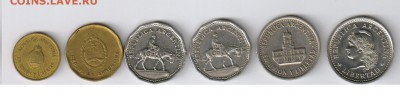 АРГЕНТИНА - 6 монет 1962 - 1994гг до 29.10.2014г 21-00 - АРГЕНТИНА6