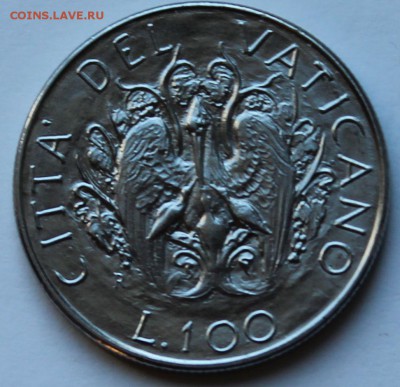 Ватикан 100 лир 1989 - 5