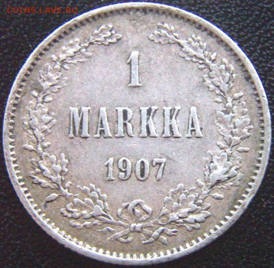 Царская Финляндия_ неплохая марка 1907. До 24.10_22.14мск - 8719