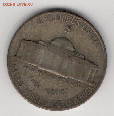 Ag США 5 ЦЕНТОВ 1943S ДО 30.10.14 В 22.00МСК (А191) - 5-сша5ц43С1