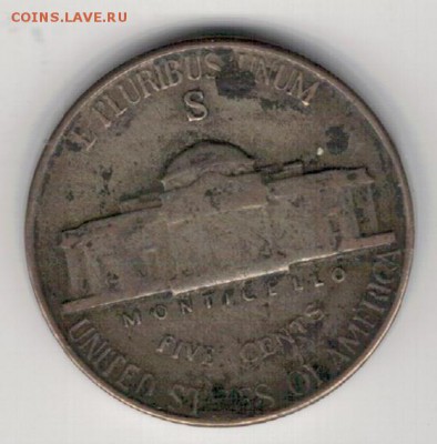 Ag США 5 ЦЕНТОВ 1945S ДО 30.10.14 В 22.00МСК (А191) - 5-сша5ц45С1