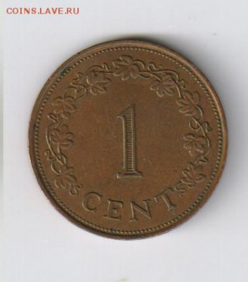 МАЛЬТА - 1 цент 1972г до 31.10.2014г 21-00 - МАЛЬТА - 1 цент 1972г1