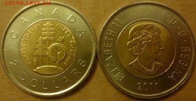ДК Иностранные,Биметалл,Спорт,Канада,Корабли,Война 25 р - Канада 2 доллара Лес.JPG