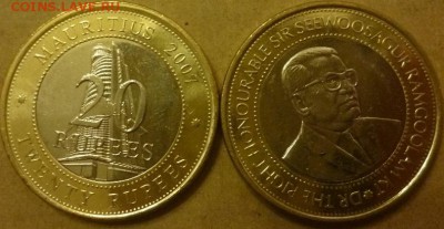 ДК Иностранные,Биметалл,Спорт,Канада,Корабли,Война 25 р - Маврикий 20 рупий.JPG