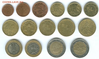 Евро 15 монет до 01.11.2014 - eur2