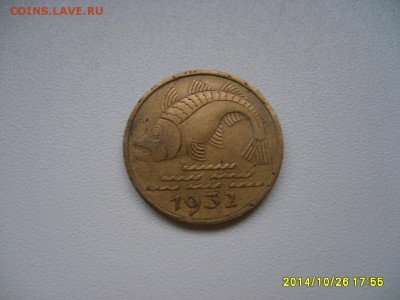 ДАНЦИГ,10 пфеннигов 1932г(рыба)!до 28.10.2014 - S6002452.JPG