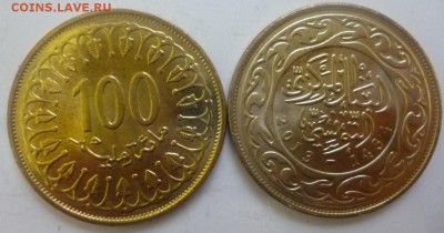 ДК Иностранные,Биметалл,Спорт,Канада,Корабли,Война 25 р - Тунис 100 миллимов.JPG