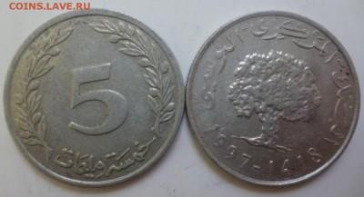 ДК Иностранные,Биметалл,Спорт,Канада,Корабли,Война 25 р - Тунис 5 миллимов.JPG