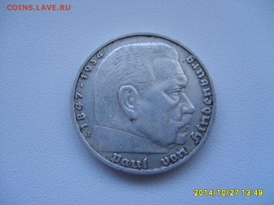 ГЕРМАНИЯ,5 марок 1936J(Гинденбург,свастика)!до 29.10.2014 - S6002460.JPG